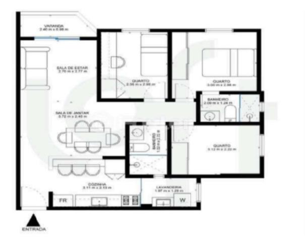 Foto de APTO 68,91M² 3 DORM. SENDO 1 SUÍTE SALA ESTAR E JANTAR C/ VARANDA E 1 VAGA - CENTRO - GUARULHOS